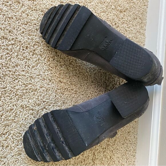 Sorel Addington Chelsea Ankle Boots Black Heel Quarry Black 8.5 - Picture 4 of 5